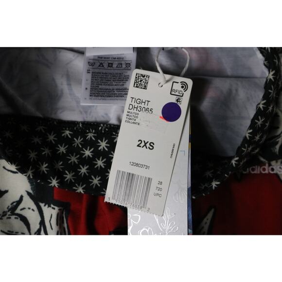 New Adidas x Farm Rio Leggings 2XS Pineapple Tropical Print Pull On - Picture 6 of 10